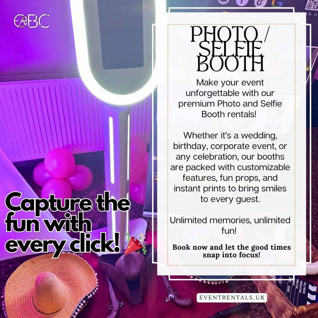 Our Selfie Booth offers the ultimate event entertaining experience