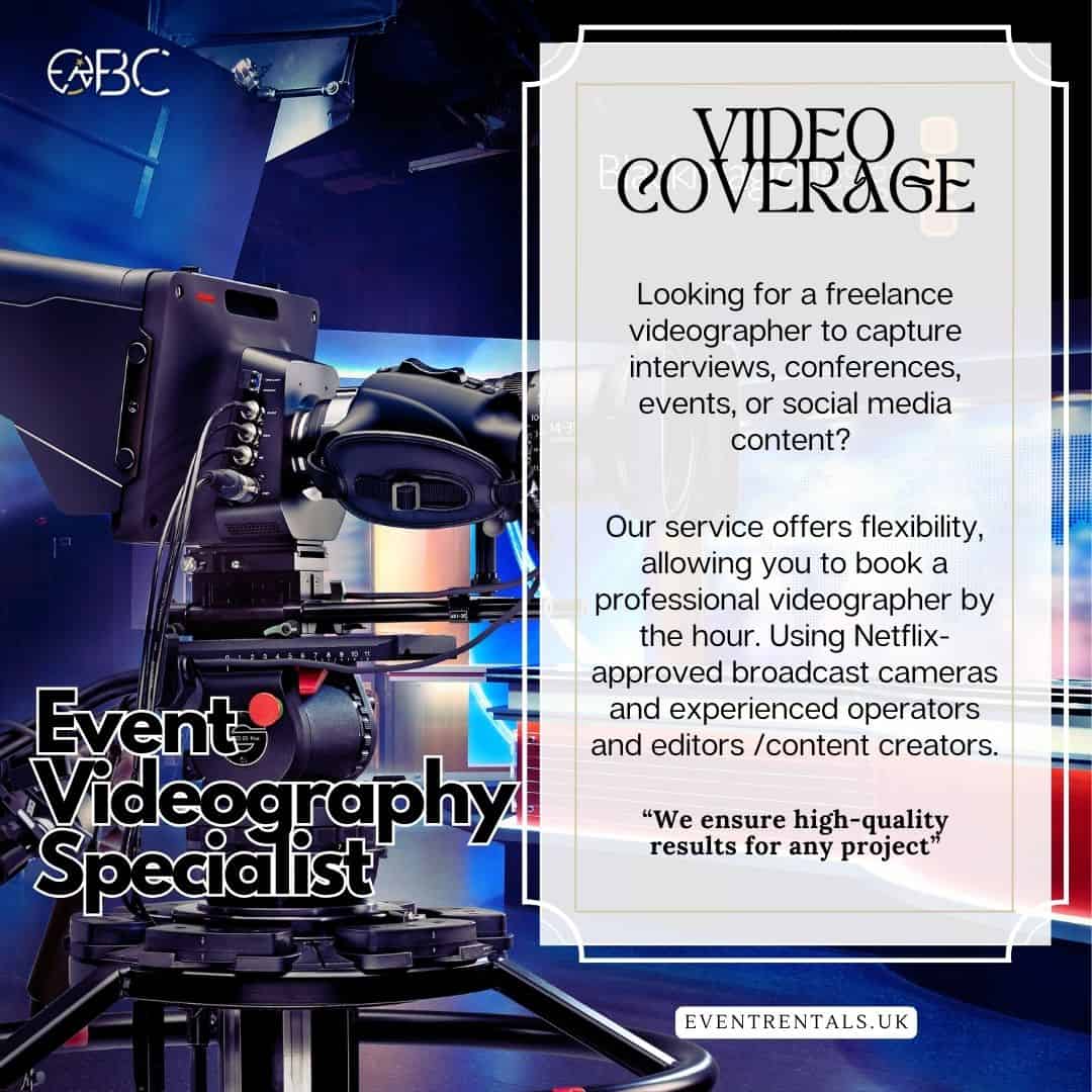 Our Video Coverage offers the ultimate event entertainment experience