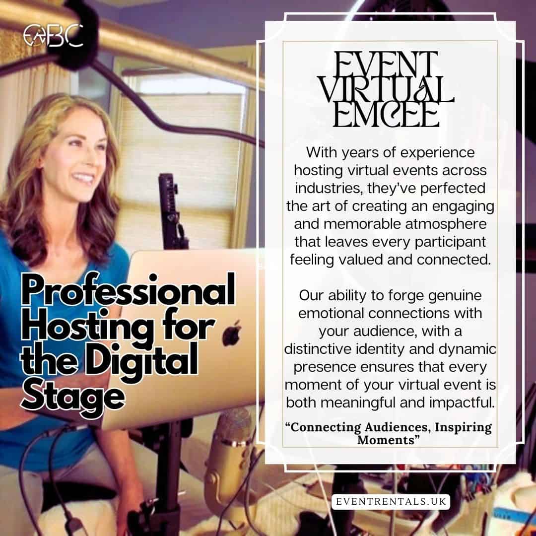 Our Virtual MC offers the ultimate event entertaining experience