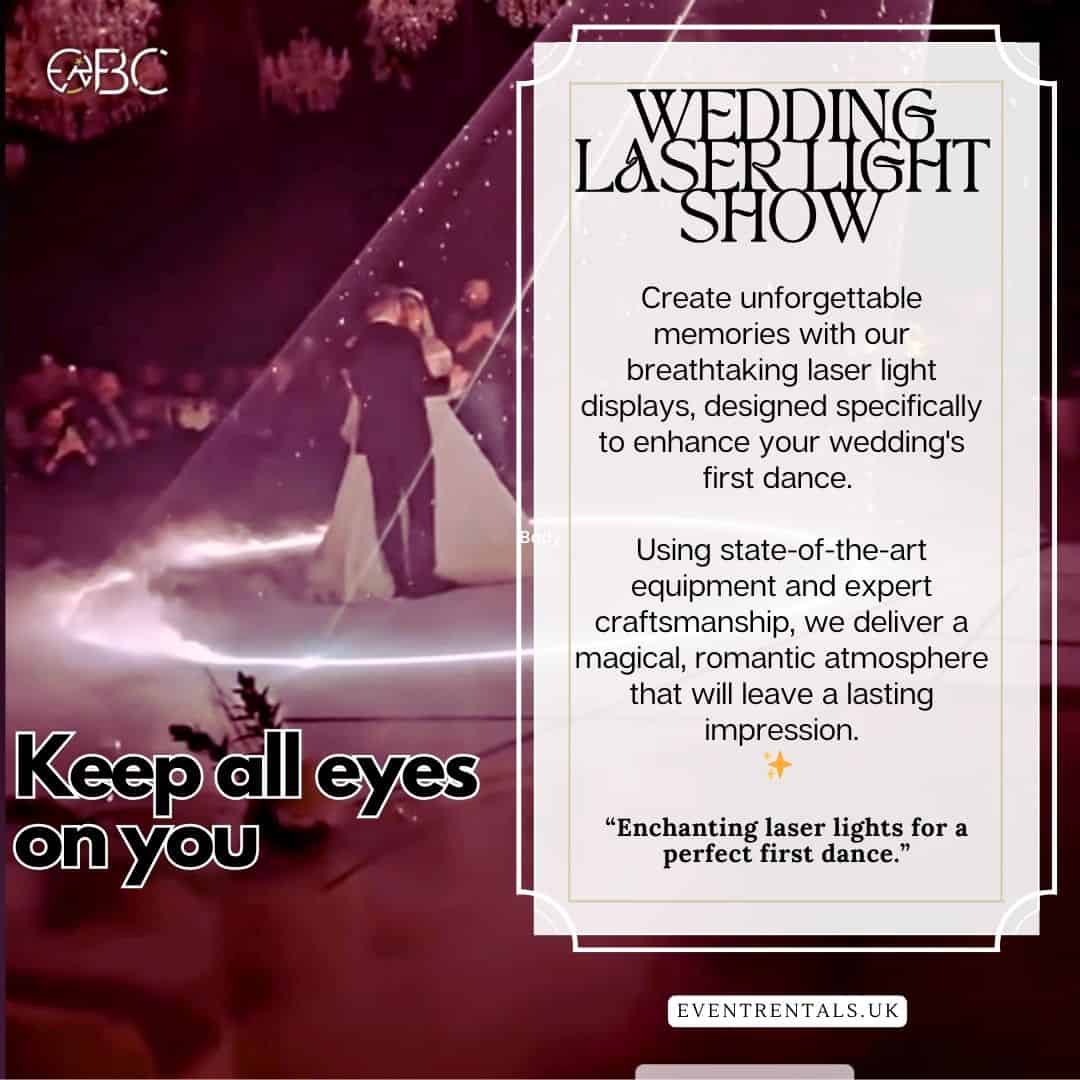 Wedding Laser Lights - Quality Lighting setup to ensure maximum enjoyable and spectacular experience